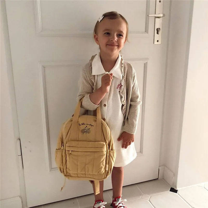 Brand Kids School Bags Beautiful Vintage Style Toddler Boy Girl Backpacks Children Brand Bags Cake Cherry Banana orange backpack