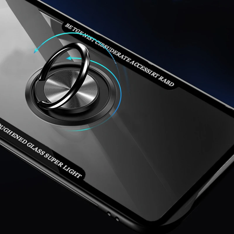 Роскошный Металлический автомобильный держатель с кольцом чехол для samsung galaxy S10