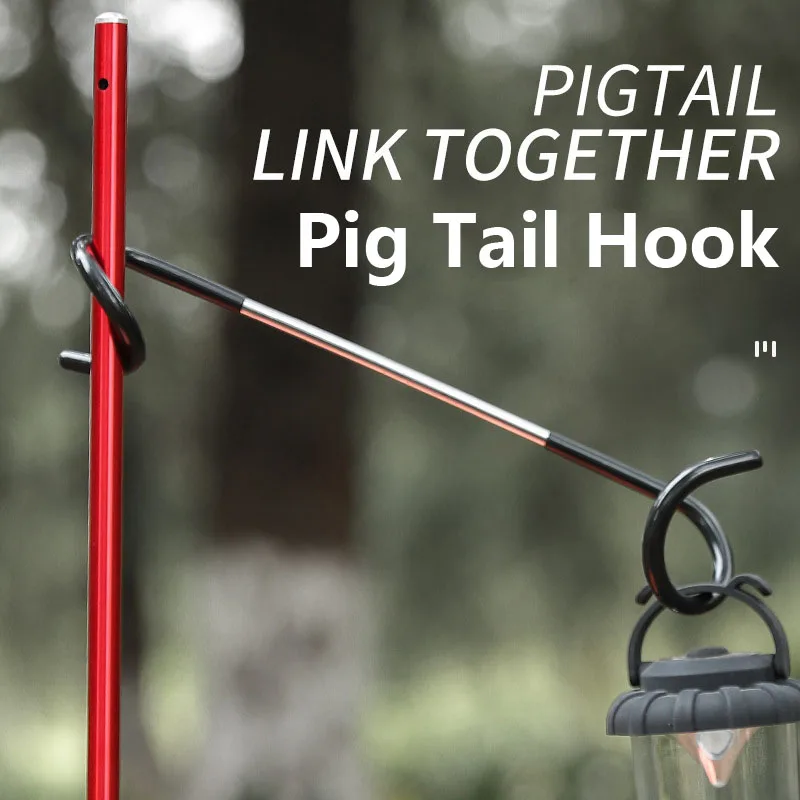 

Утолщенный многофункциональный автомобильный легкий крючок для кемпинга на открытом воздухе, подвесной двойной S-образный спиральный крюч...