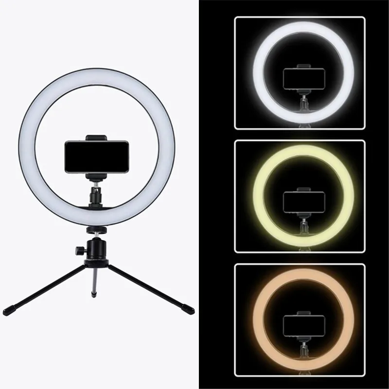 Светодиодный светильник-кольцо 10 дюймов прямая трансляция YouTube видео с