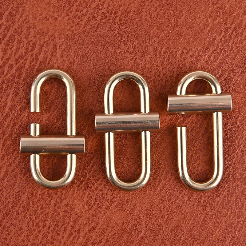 Брелок для ключей из твердой латуни прочный безопасный держатель светильник с