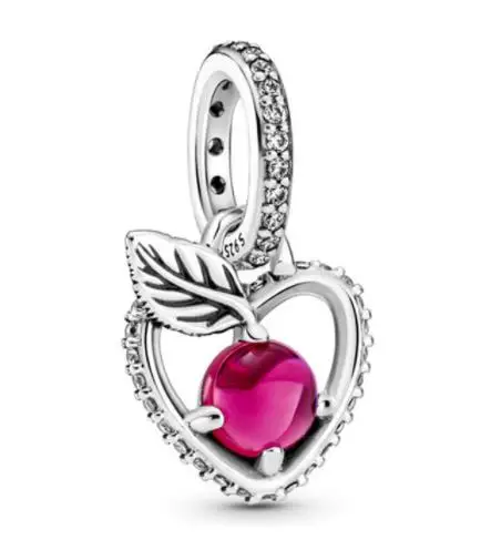 Authentic 925 Sterling Silver l I Love Shopping Handbag With Heart Charms Bead Fit Pandora Bracelet &amp Necklace Jewelry |