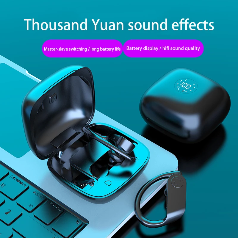 Новое поступление Bluetooth наушники беспроводные светодиодный TWS Спортивная
