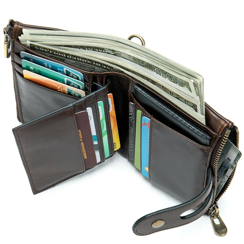 Одежда высшего качества для мужчин и женщин из натуральной кожи кошелек