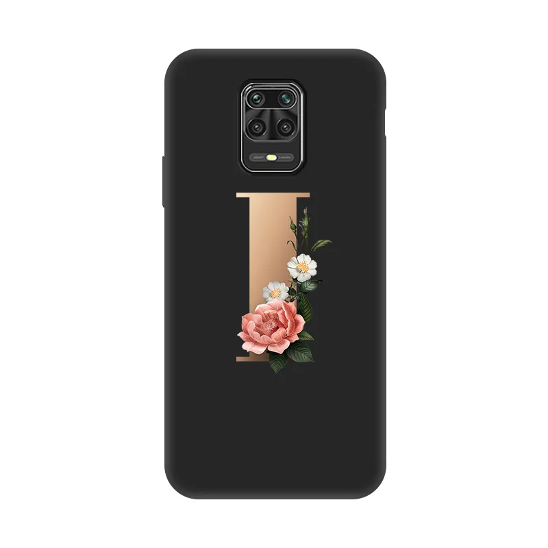 

Flower Letters Phone Case For Xiaomi Redmi Note 9S Redmi Note 9 Pro Redmi Note 9 Pro Max Poco M2 Pro Silicone Phone Cover Capa