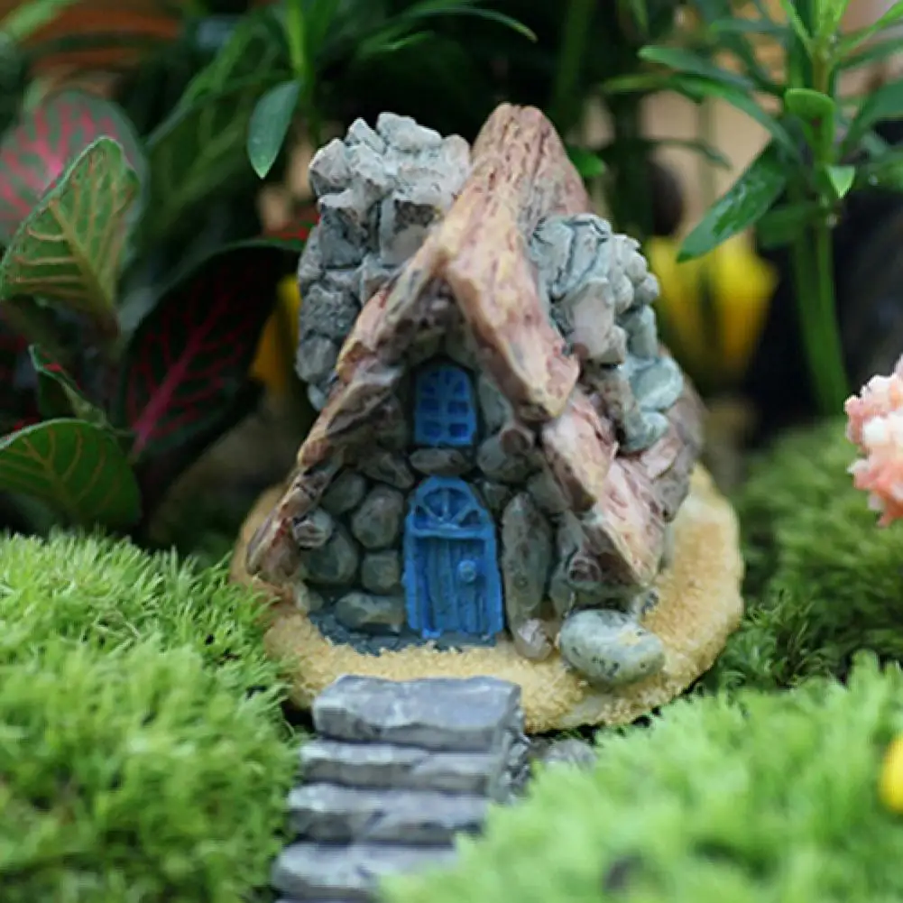 

Mini Stone House Decoration Fairy Garden Miniature Craft Micro Landscape Decors