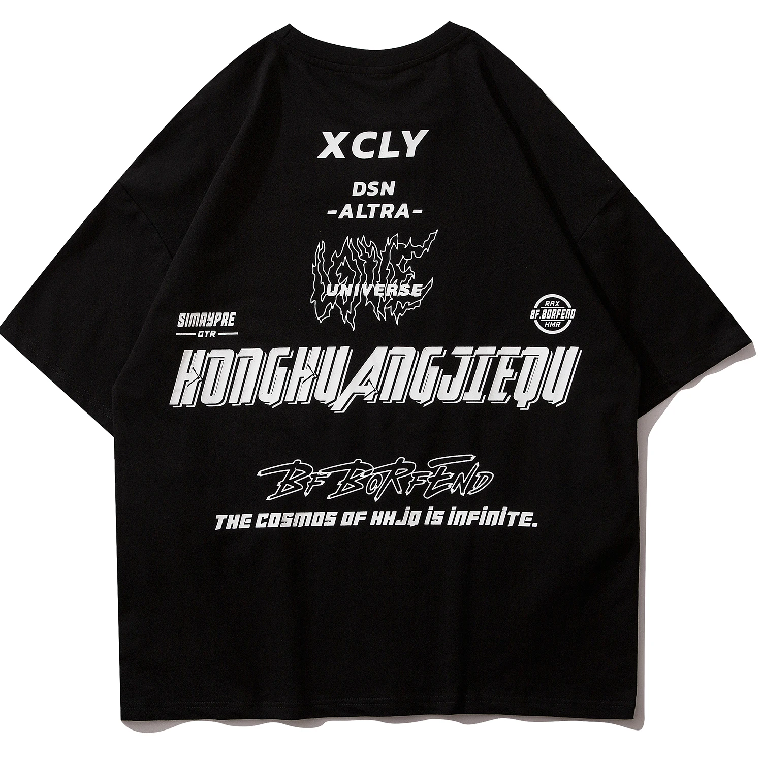 Футболка мужская в стиле хип хоп лакированная рубашка пэчворк с цветными