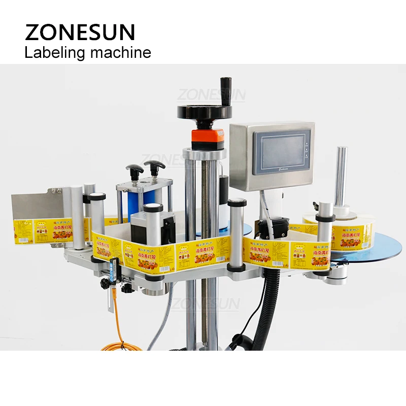 ZONESUN XL T852 маркировочный автомат бутылки коробка ведро Стикеры аппликатор