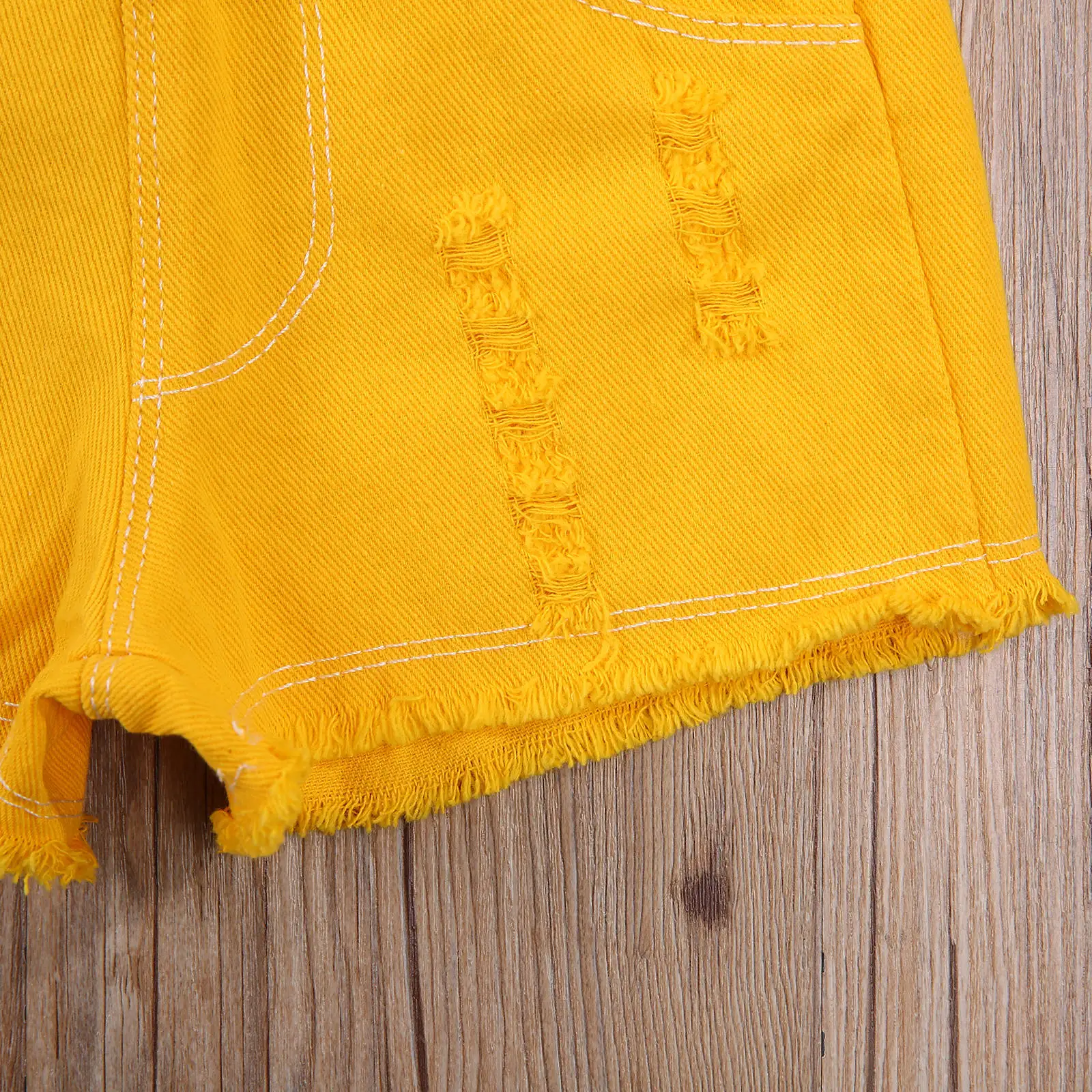 Citgeett детской однотонной летней одежды джинсовые шорты для девочек с эластичной