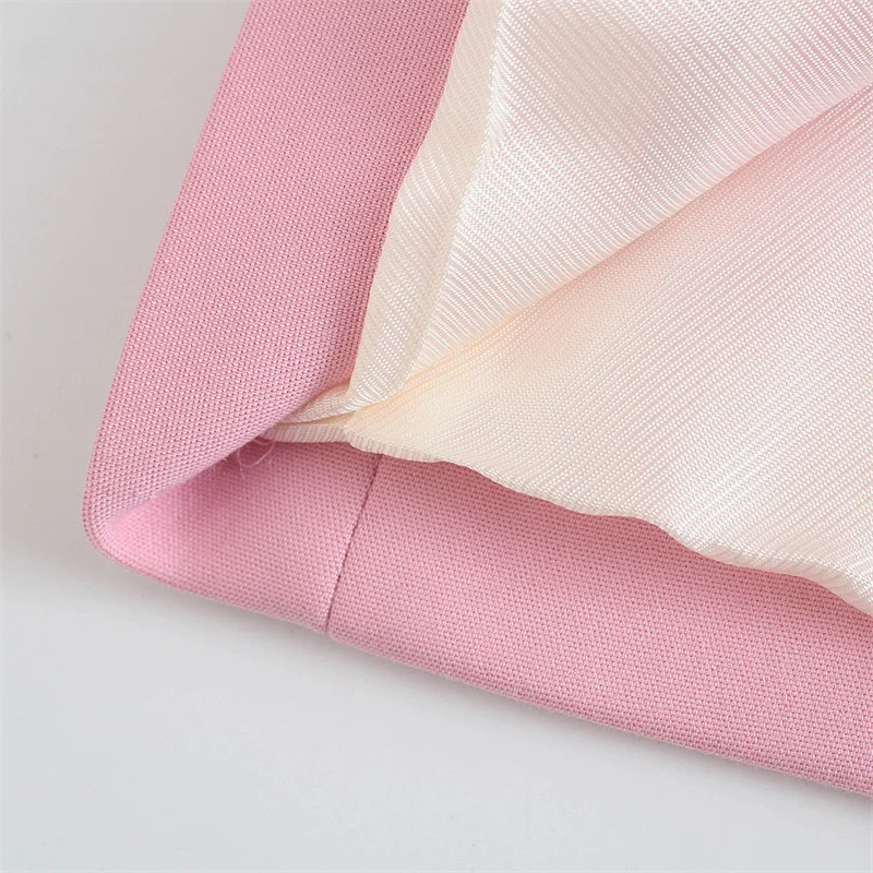 

PUWD Elegant Women Pink Pockets Blazer 2021 Spring Fashion Female Double Breasted Blazers Office Ladies Chic Solid Outerwear
