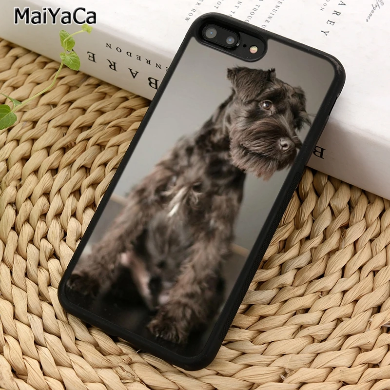 MaiYaCa милый миниатюрный чехол для телефона с изображением собаки шнауцера iPhone 5 6S 7