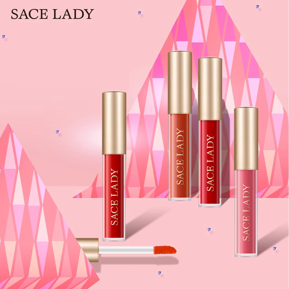 3pcs Mini Lip Gloss Set Dark Red Nude Matte Tattoo Pigment Liquid Lipstick Waterproof Lipgloss Tint Brand Cosmetic | Красота и