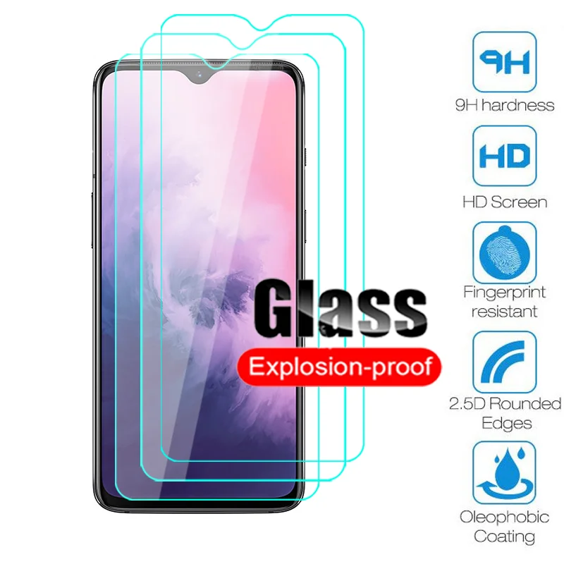 

for Oneplus 7 7T 6 6T 5 5T Nord HD Tempered Glass HD Screen Protector Film for Oneplus 7T Protective Glass