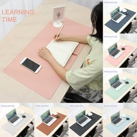 double sided portable mouse pad tablecloth waterproof inside leather office laptop mat game writing desk study keyboard cover