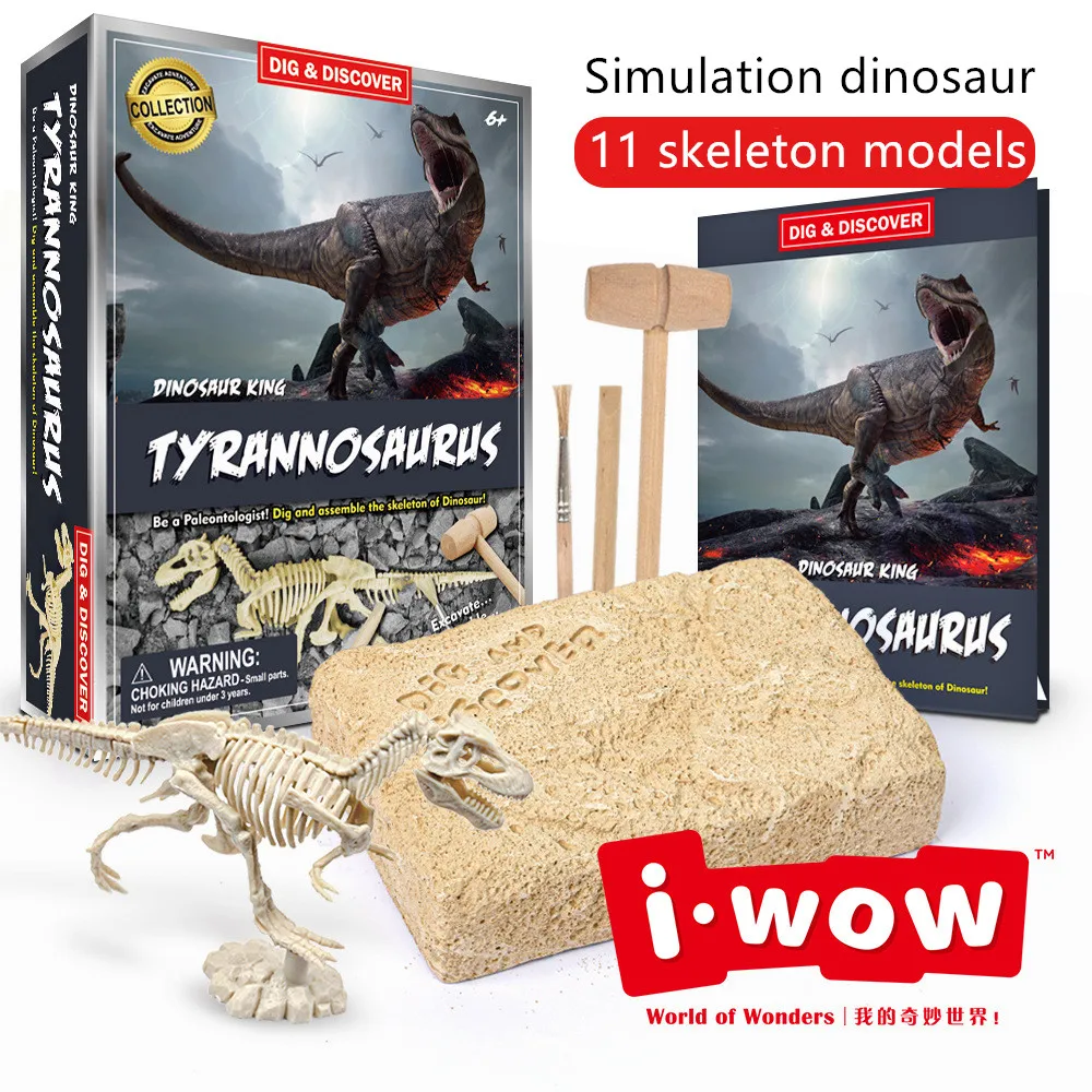 

Children DIY Dinosaur Digging Toys Jurassic Animals Dinosaur Skeleton Fossil Archeology Digging Assembly Toys Birthday Gifts