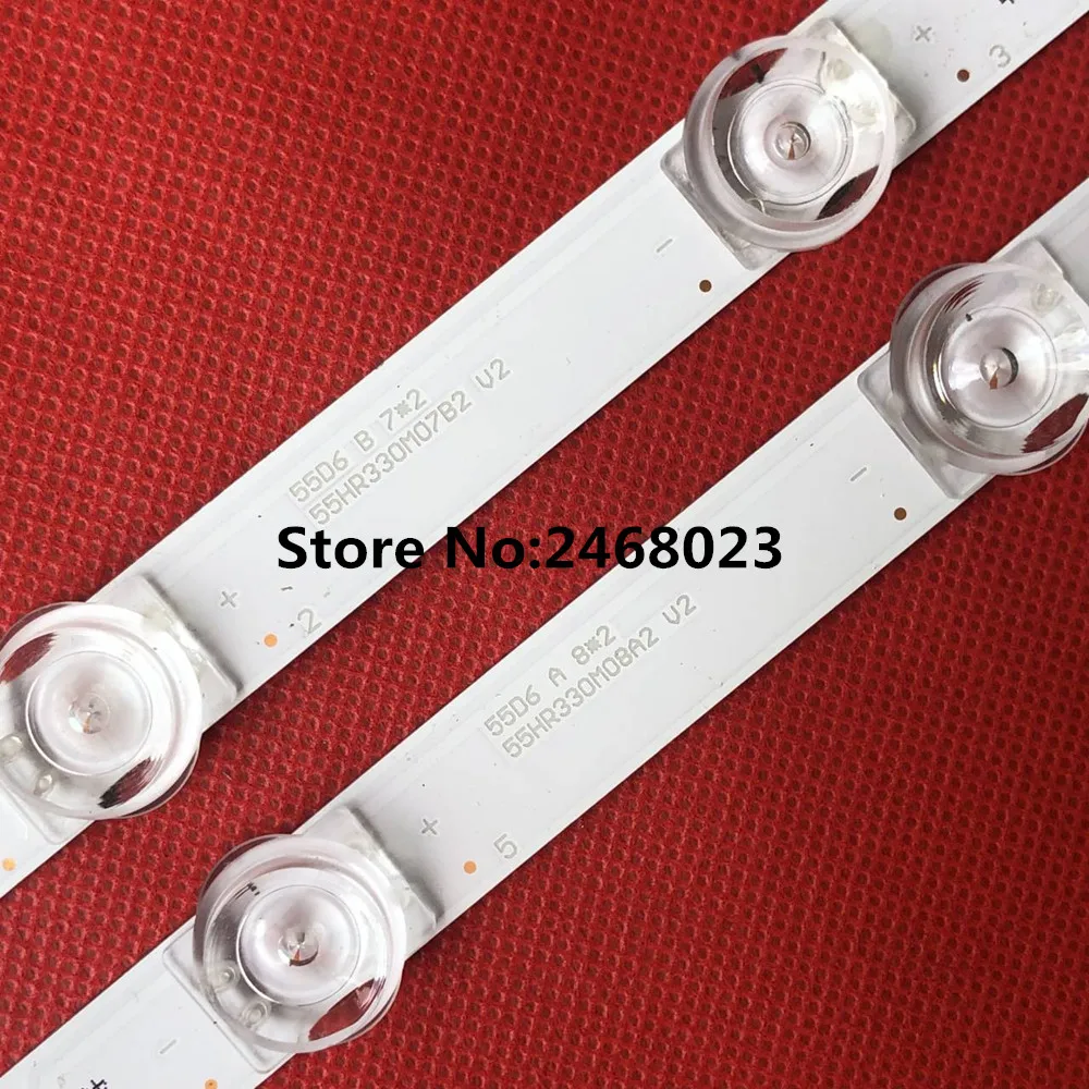 4 шт./компл. светодиодный Подсветка лампы Газа для TCL 55F6 55L2 4C LB5508 HR03J 55HR330M07B2/08A2