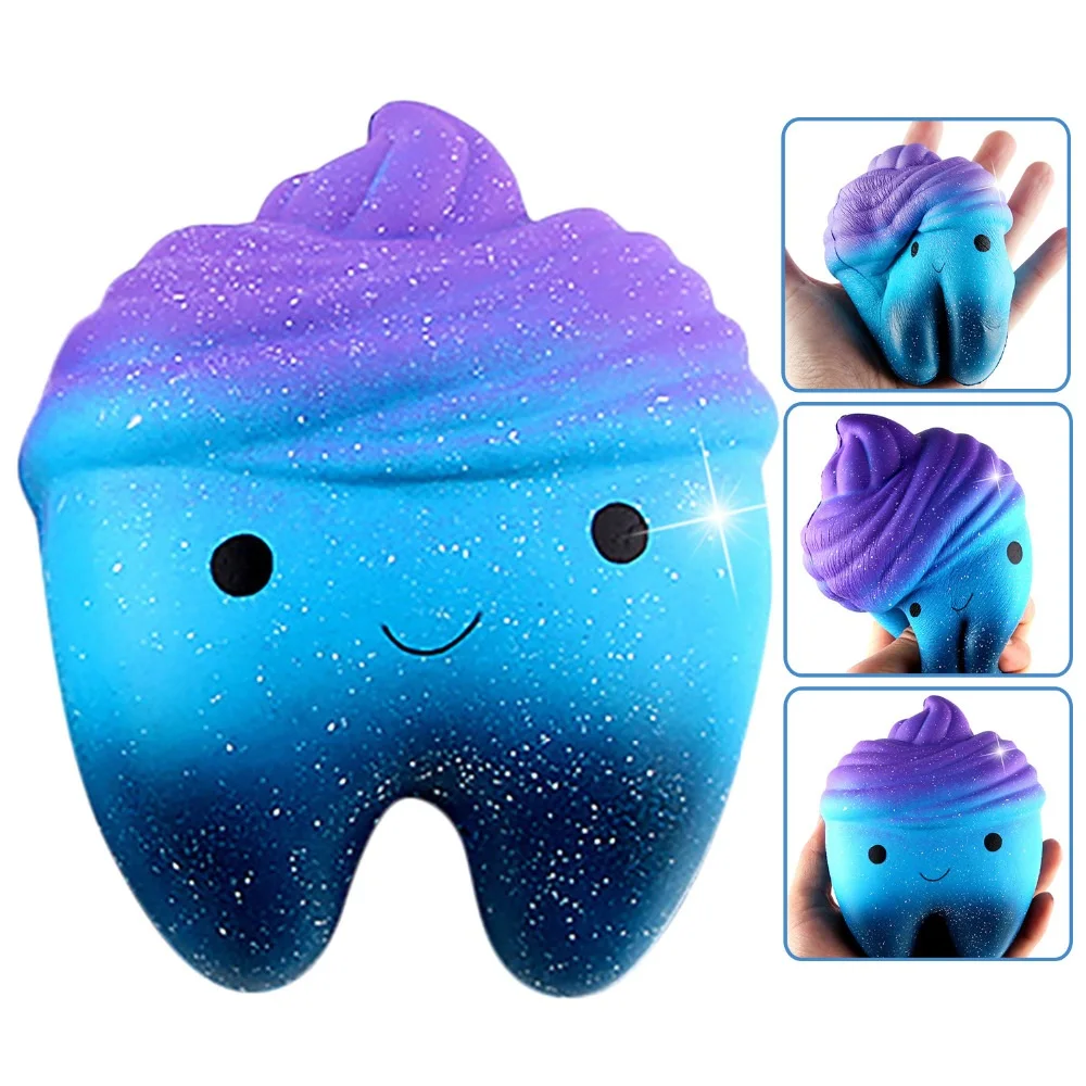 Besegad Kawaii Squishy Jumbo мультипликационные зубцы практичные приколы игрушки антистресс