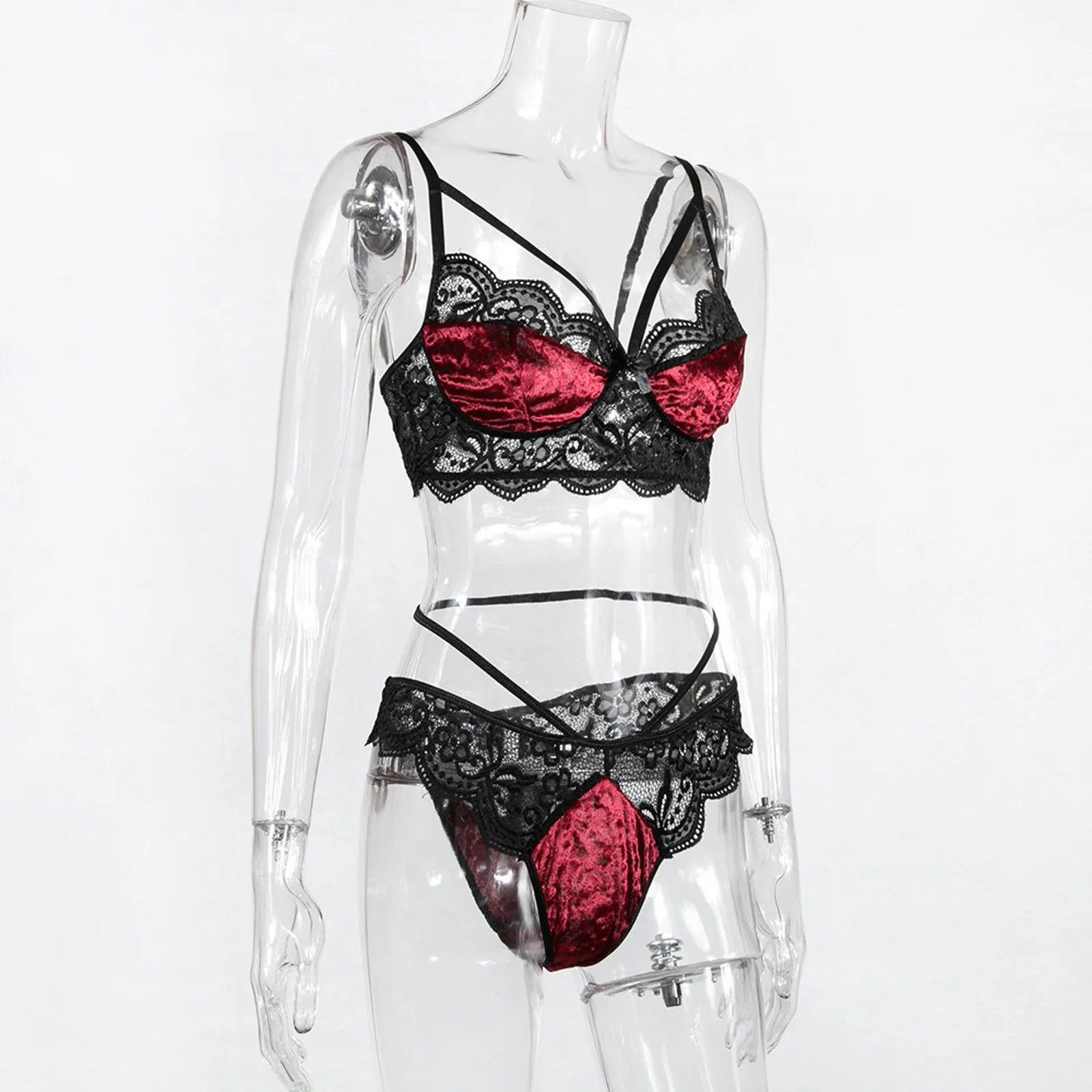 

Women Lingerie Set Sexy Women Lingerie Corset Lace Floral Bralette Bra Temptation Two Piece Underwear Sexy Lingerie Pajamas