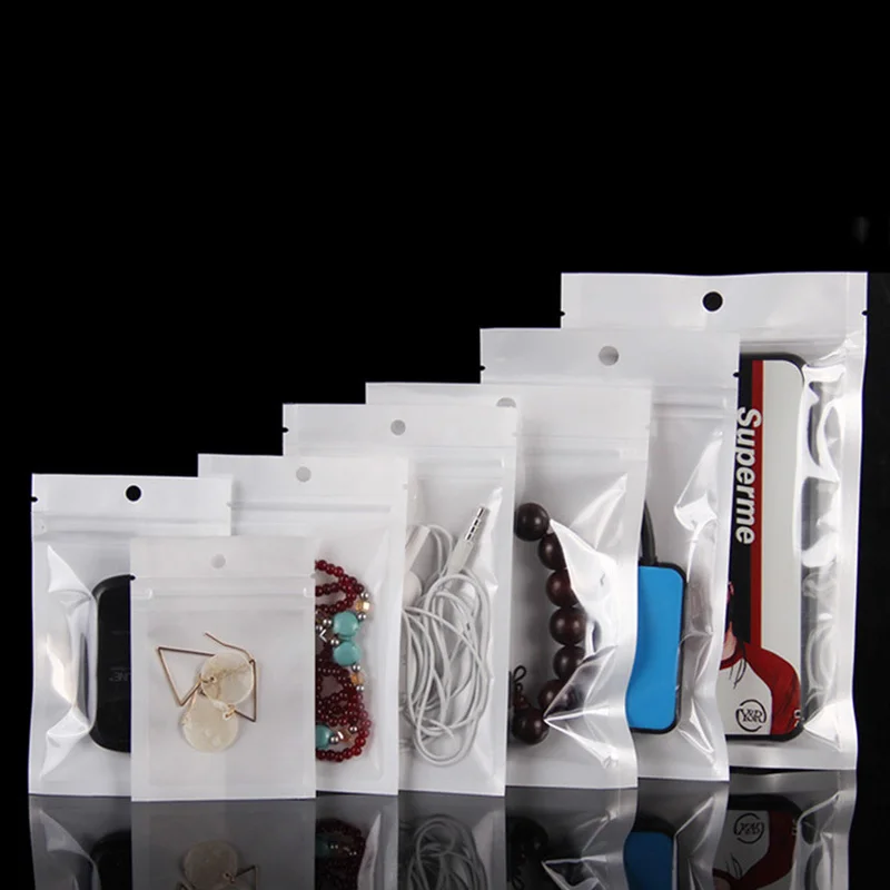 100 шт. пластиковые пакеты на молнии с застежкой молнией|Сумки для телефона| |