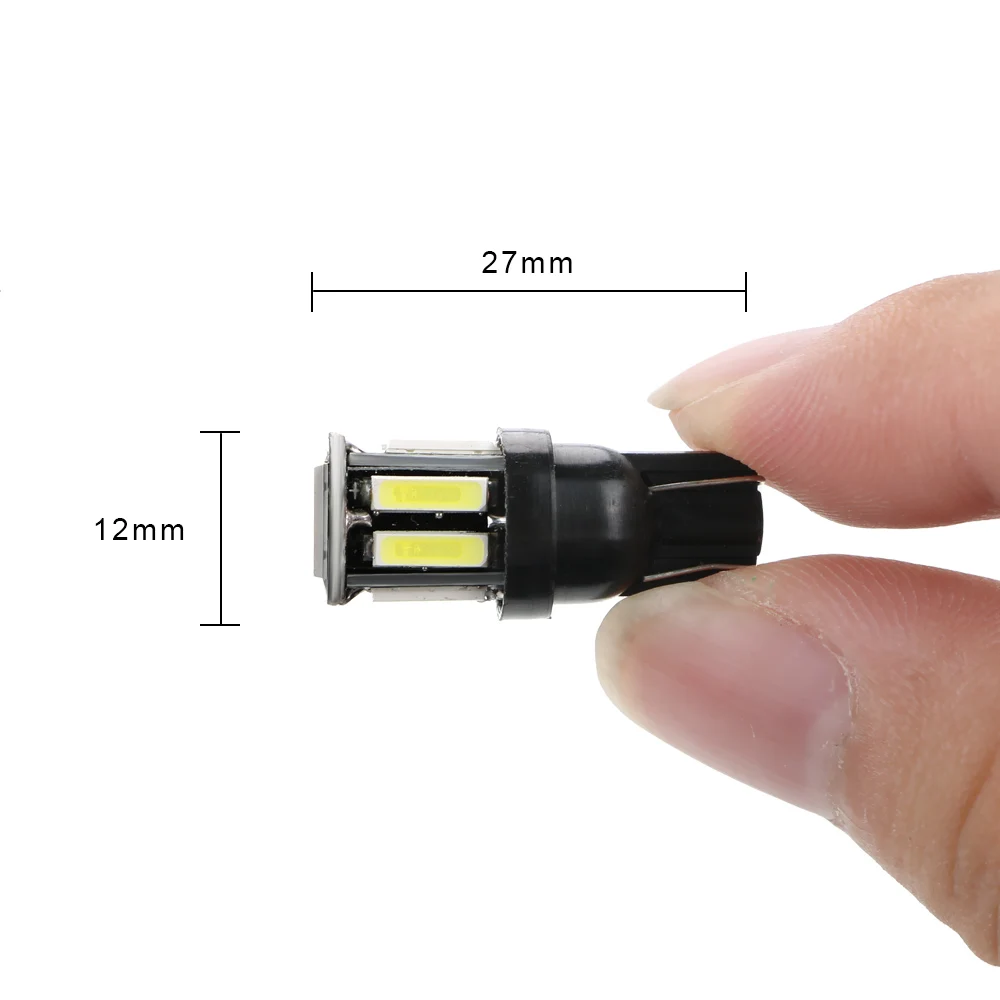 

Signal Lamps 1 Pair T10 W5W 7020 10SMD Replacement Reverse Car Instrument Panel Lamp Reading Light