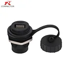 4 шт., разъем RJ45, CAT.6, CAT6A, тип D, 8P8C, металлический корпус + медные штифты, крепление панели шасси RJ45, гнездовой сетевой разъем