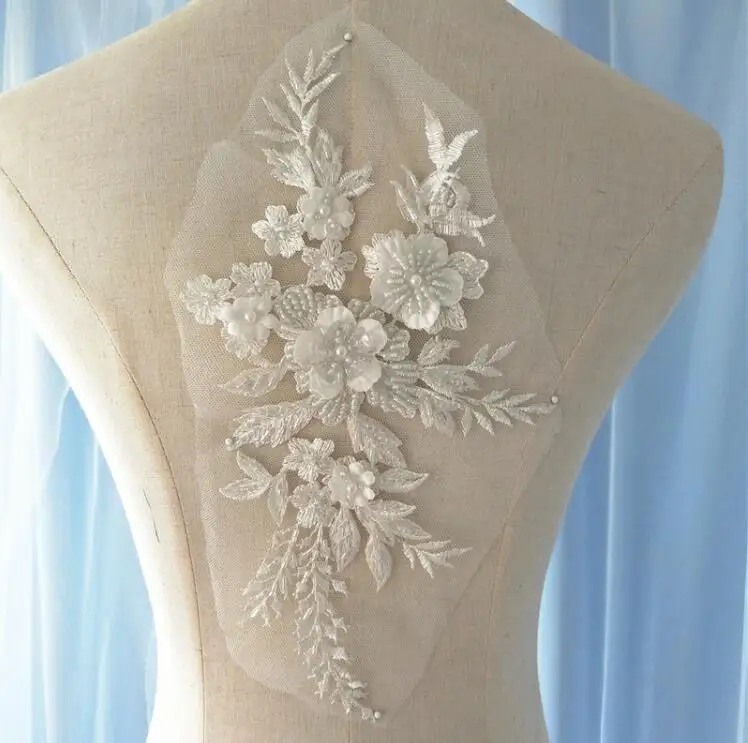 Цельнокроеное платье новые модные свадебные туфли Украшенные жемчугом с