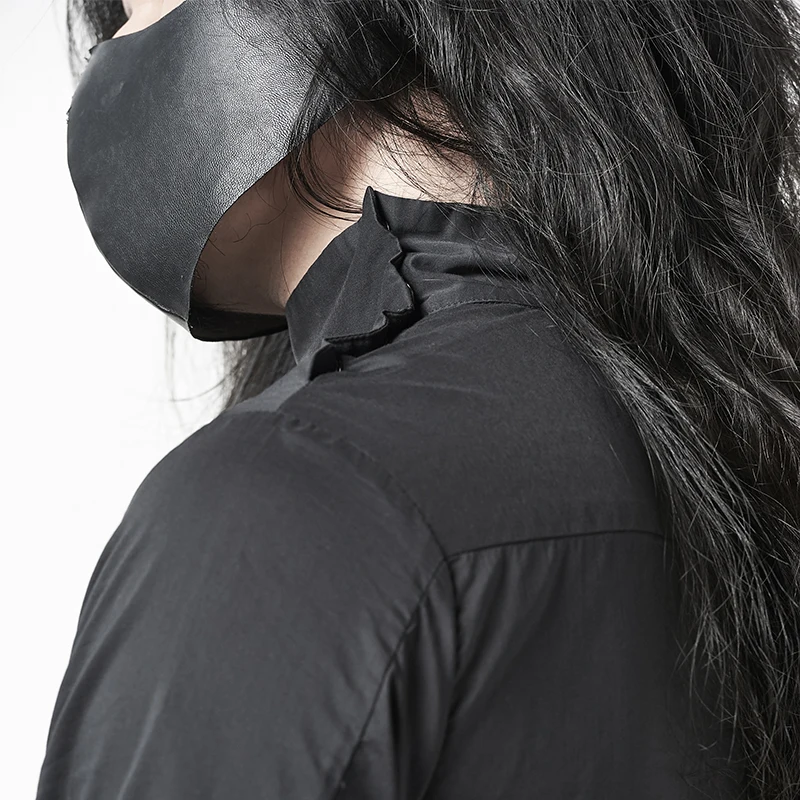 Мужская Тонкая Рубашка-пуловер простая тонкая уличная рубашка черного цвета 2020 |