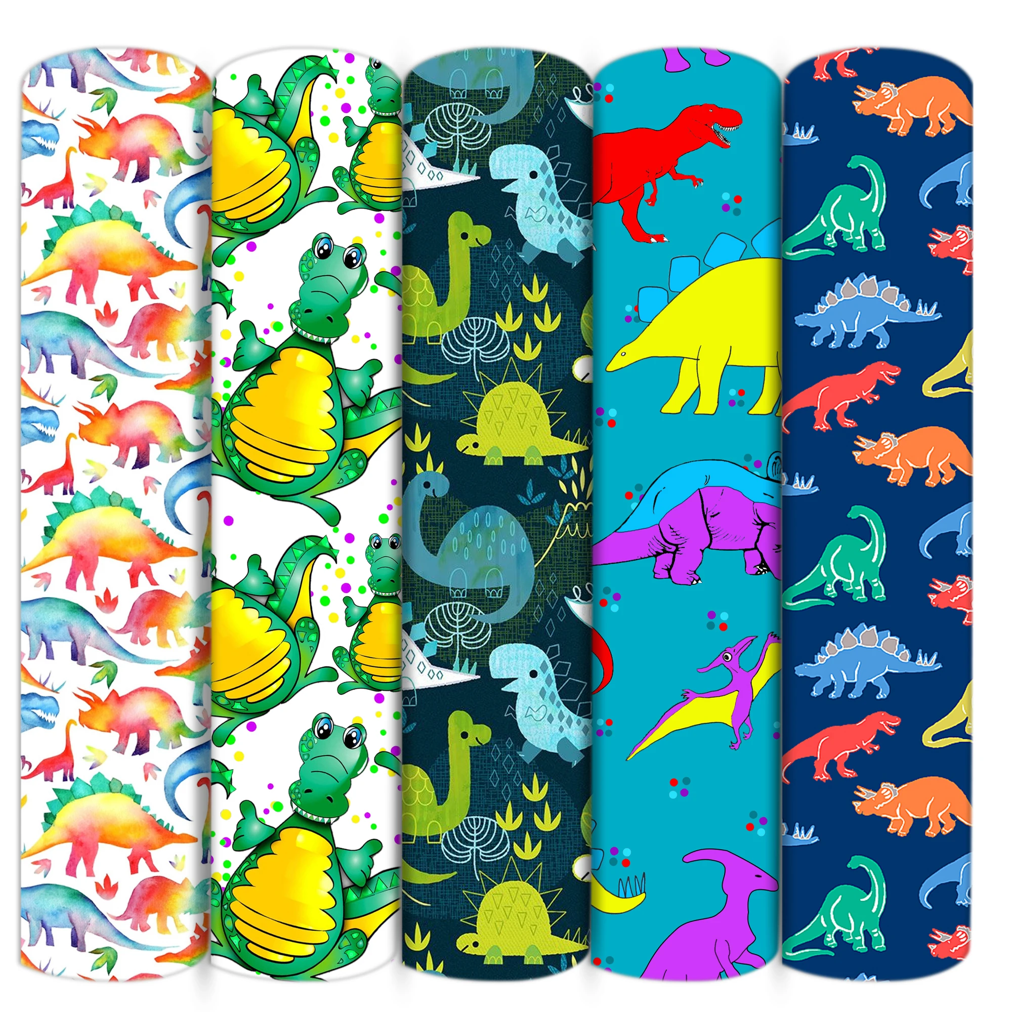 Динозавры животные полиэстер хлопчатобумажная ткань Лоскутная Ткань шитье