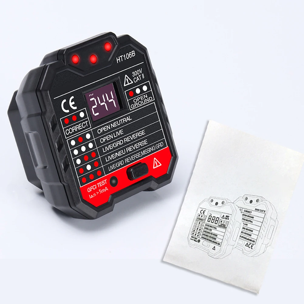 Ручной тестер для розеток устройство обнаружения напряжения детектор