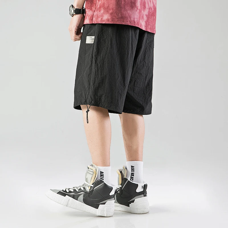 SingleRoad мужские шорты в стиле хип хоп Японская уличная одежда однотонные