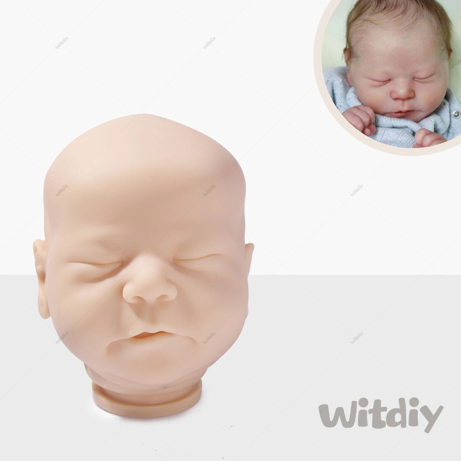 Виниловая кукла новорожденная Witdiy 50 см/19 69 дюйма Неокрашенная 2 подарка - купить