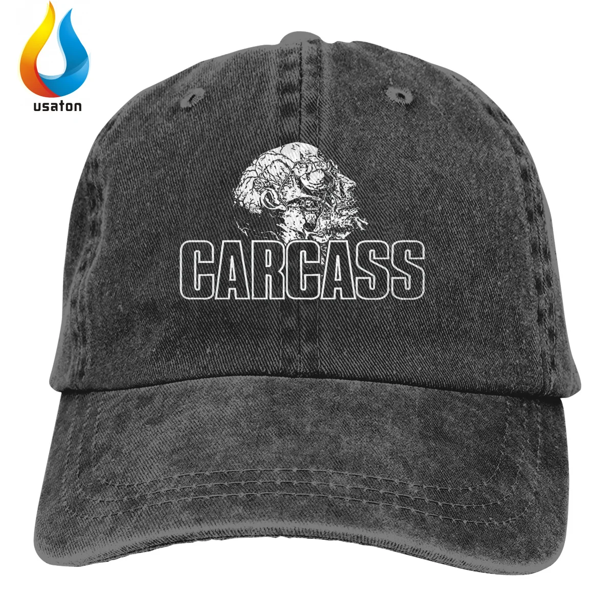 

Solid Color Men's Baseball Cap 3d Print Carcass Adjustable Flat Cap Classical Style Sunscreen Sun Hat Casual Hat