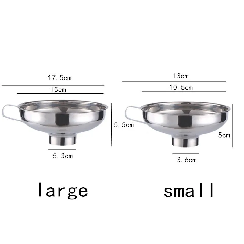 2 шт. консервная Воронка Из Нержавеющей Стали с широким горлышком воронка