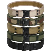 fashion army style combat belts quick release tactical belt men military canvas camouflage waistband outdoor hunting hiking tool