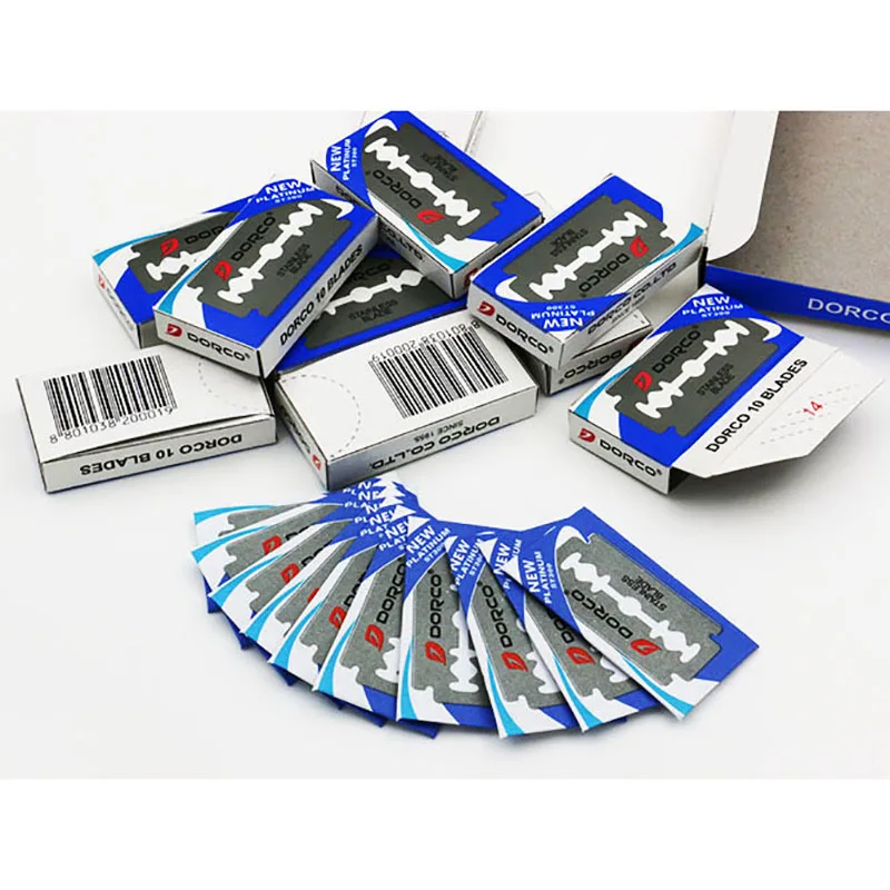 100 шт. сменные лезвия для бритвы Нержавеющая сталь Парикмахерские ножницы бритья