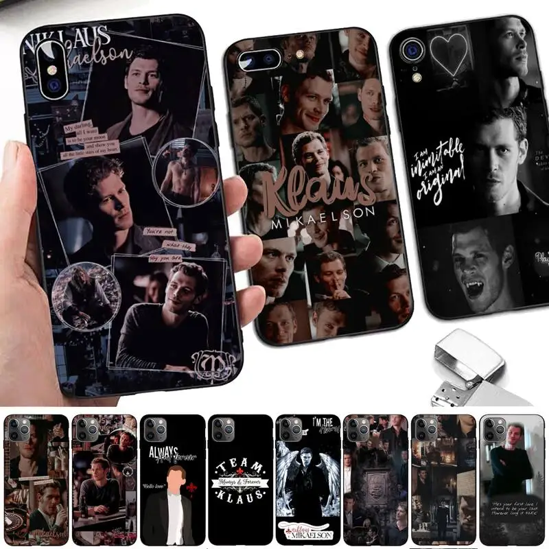 

TOPLBPCS Klaus Mikaelson The Vampire Diaries Phone Case for iPhone 11 12 13 mini pro XS MAX 8 7 6 6S Plus X 5S SE 2020 XR case