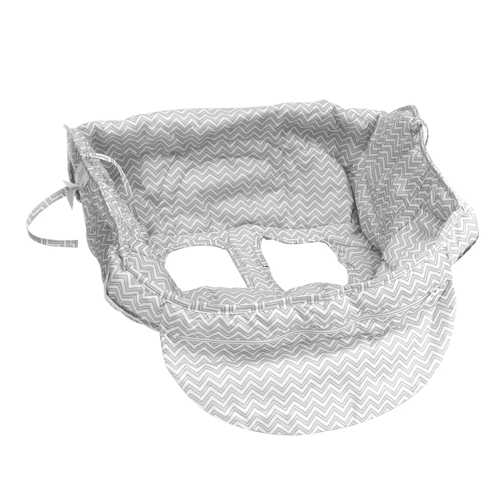 

Foldable Baby Shopping Cart Cover Baby Safety Seats Kids Chair Mat 2 in 1 Anti-Stain Universal Highchair Cart Seat Protect Cover