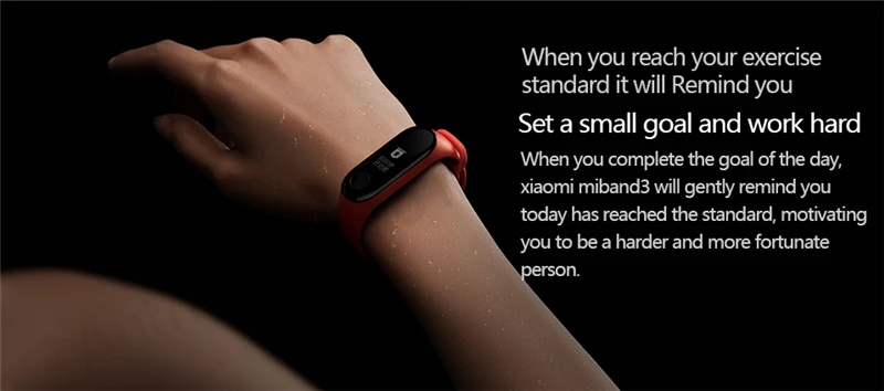 Origina Xiaomi mi Band 3 Смарт-Браслет фитнес-браслет mi Band 3 сенсорный экран частота сердечных сокращений смарт-браслет для Android IOS