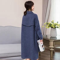 2020 coat female asymmetric length double sided wool coats autumn winter jacket women casaco feminino 38013 wyq1786
