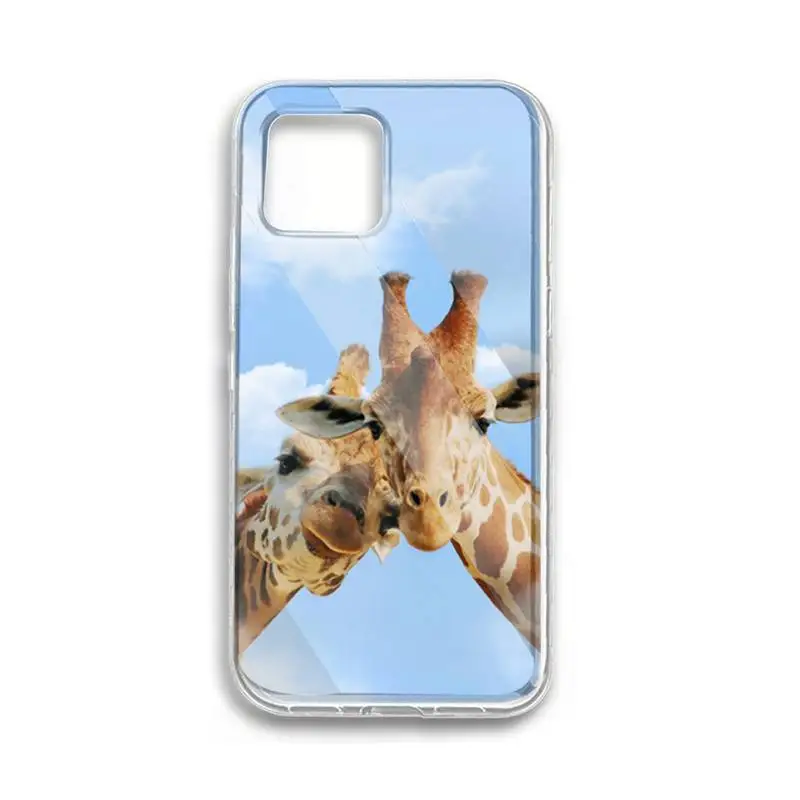 Riccu Жирафы Симпатичные животные чехол для телефона красивый прозрачный iphone X XR XS