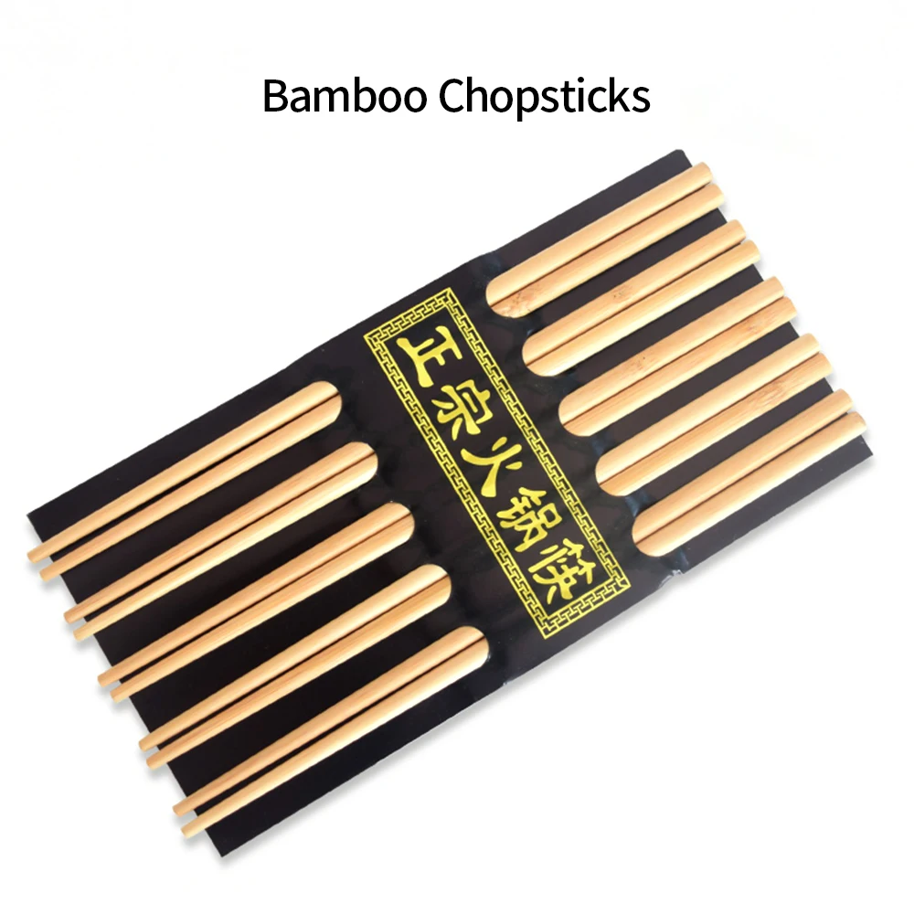 Горячие 5 пар ручной работы натуральные бамбуковые деревянные палочки для еды