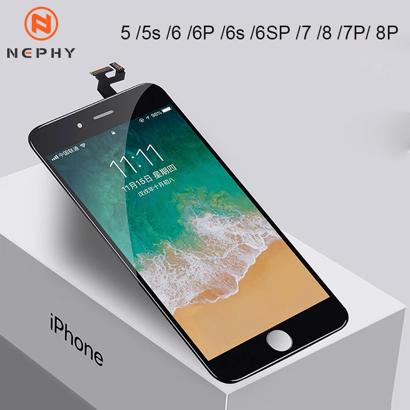 AAA + для iPhone 6 6S 7 8 Plus ЖК дисплей с 3D сенсорным экраном дигитайзер сборка 5S 5 без