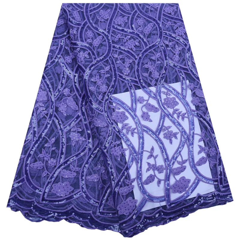 Новейший стиль молочный шелк Африканский сухой кружевной ткани высокого