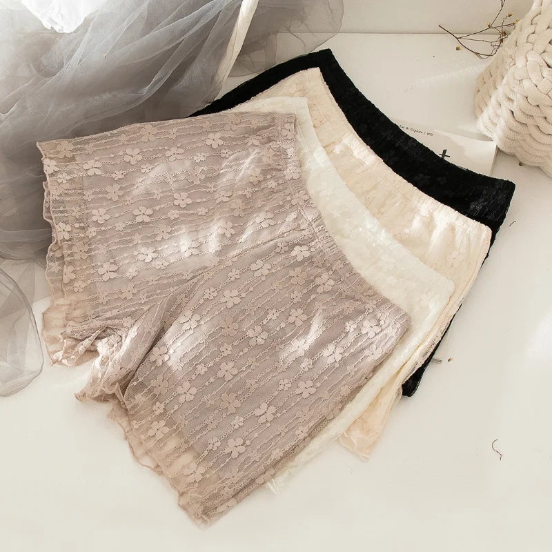 

Сексуальные кружевные сетчатые антибликовые женские трусики, можно носить на улице, женские трусики, базовое летнее платье