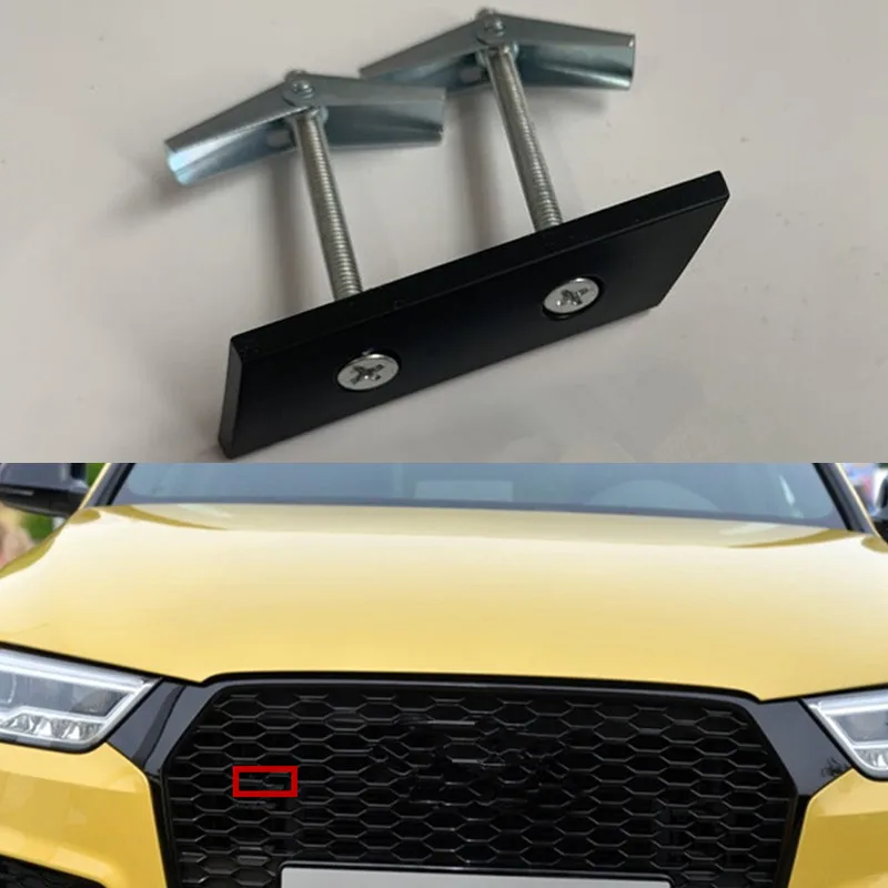 

S3 S4 S5 S6 S7 S8 RS3 RS4 RS5 RS6 RS7 RS8 RSQ3 RSQ5 RSQ7 TTRS Grille Emblem Car Styling Logo Bracket for Audi Honeycomb Badge