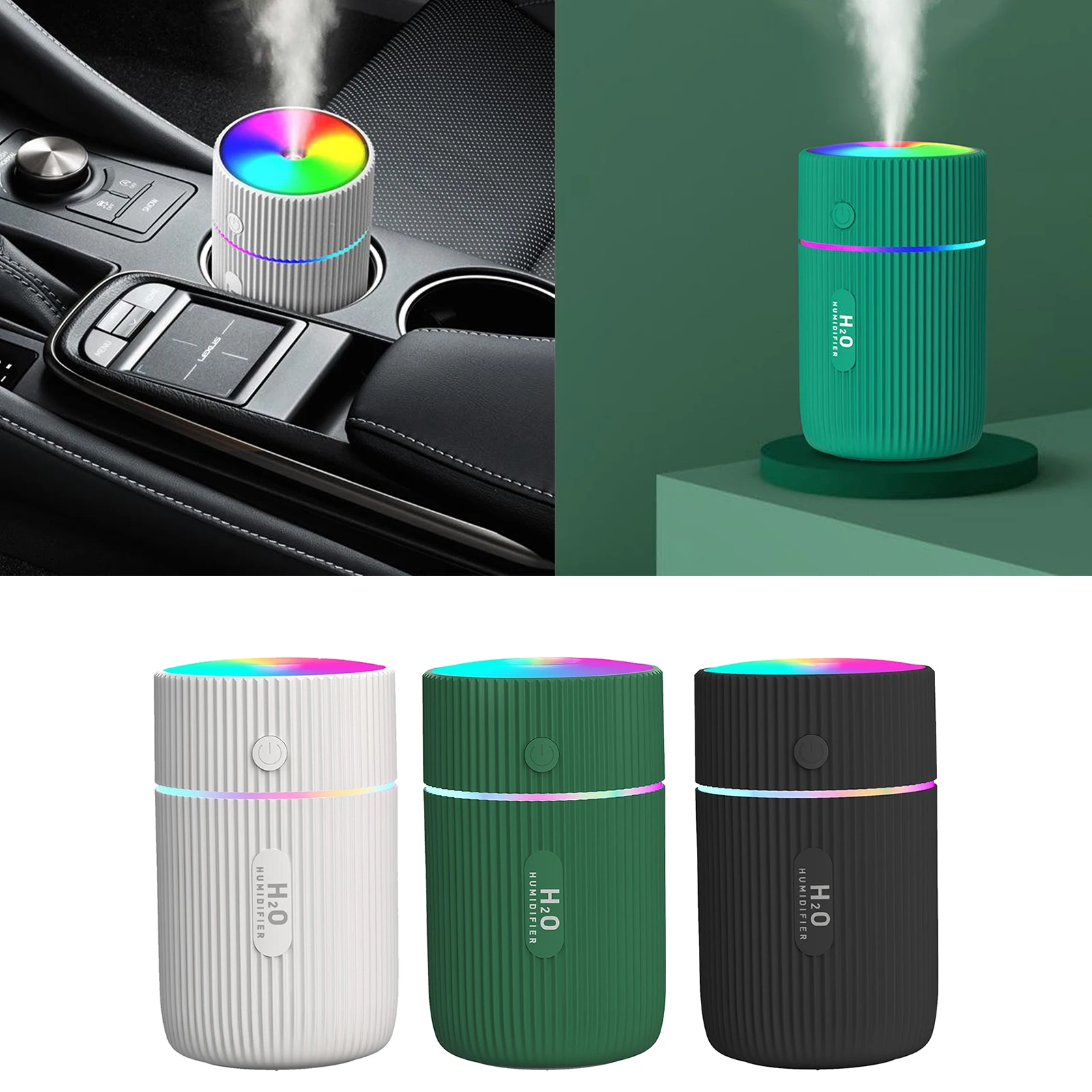 

220ml Mini Mute Air Diffuser Mist Purifier Aroma Air Humidifier