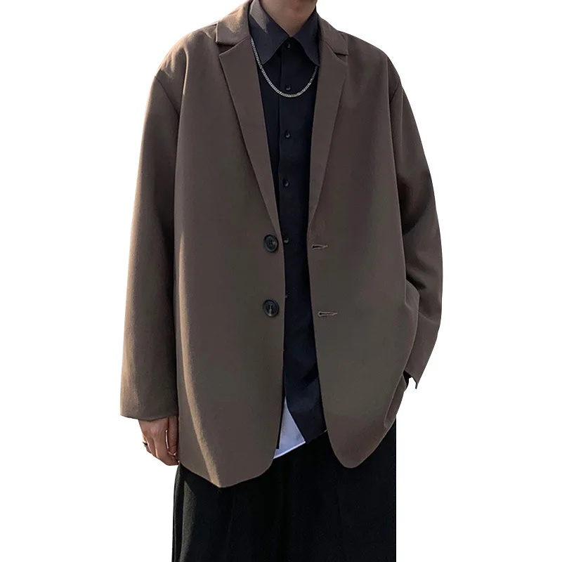 

Suit male loose joker tide INS autumn student coat harbor wind handsome boy leisure small suit