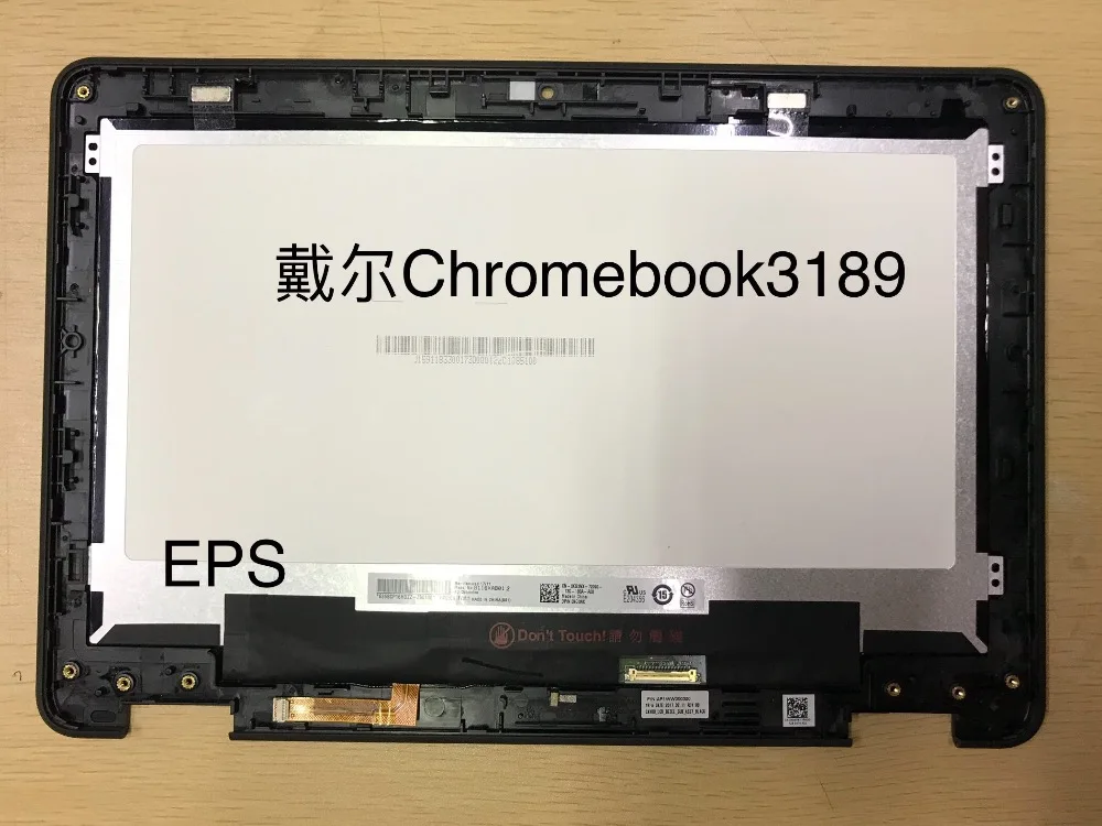 

repair for DELL Chromebook 3189 B116XAB01.2 touch digitizer panel + lcd screen + frame bezel b cover 11.6 b116xab01.2 assembly