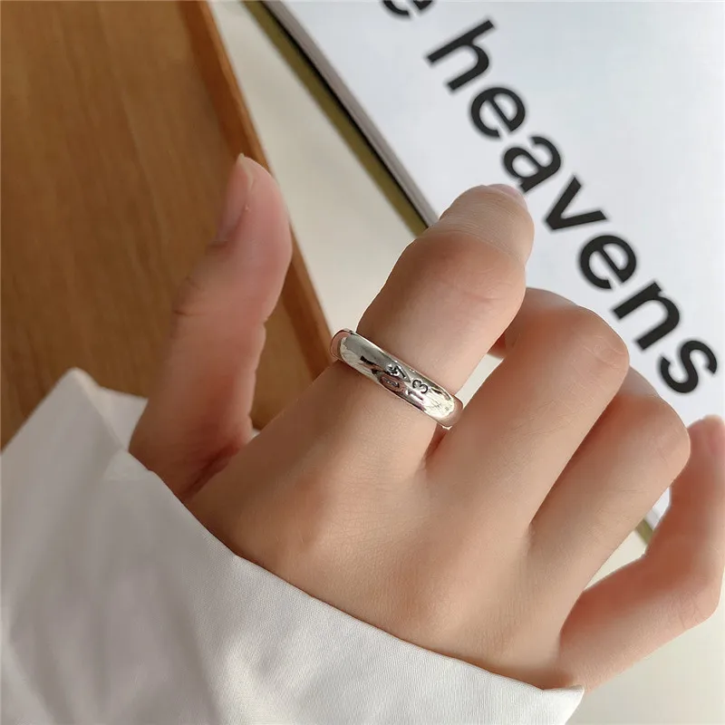RUIYI реальные 925 пробы серебро Винтаж Стиль Для женщин кольца Simplicity в Корейском