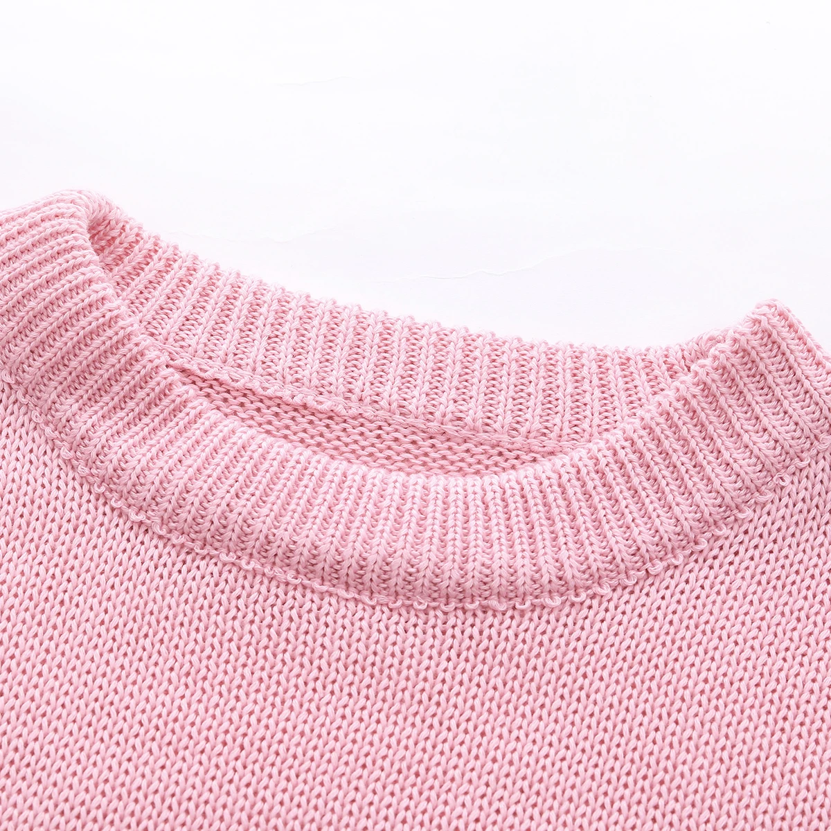 

2 Pcs Outfits Set for Women Autumn Winter Lounge Wear Knit Female Solid Round Neck Long Sleeve Crop Top Sweater+Shorts Clothes